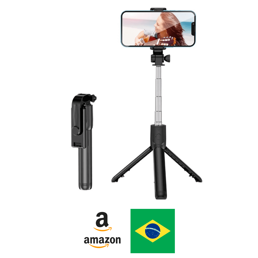 Comprar Bastão Pau de Selfie com Tripé Amazon Brasil Gaszed