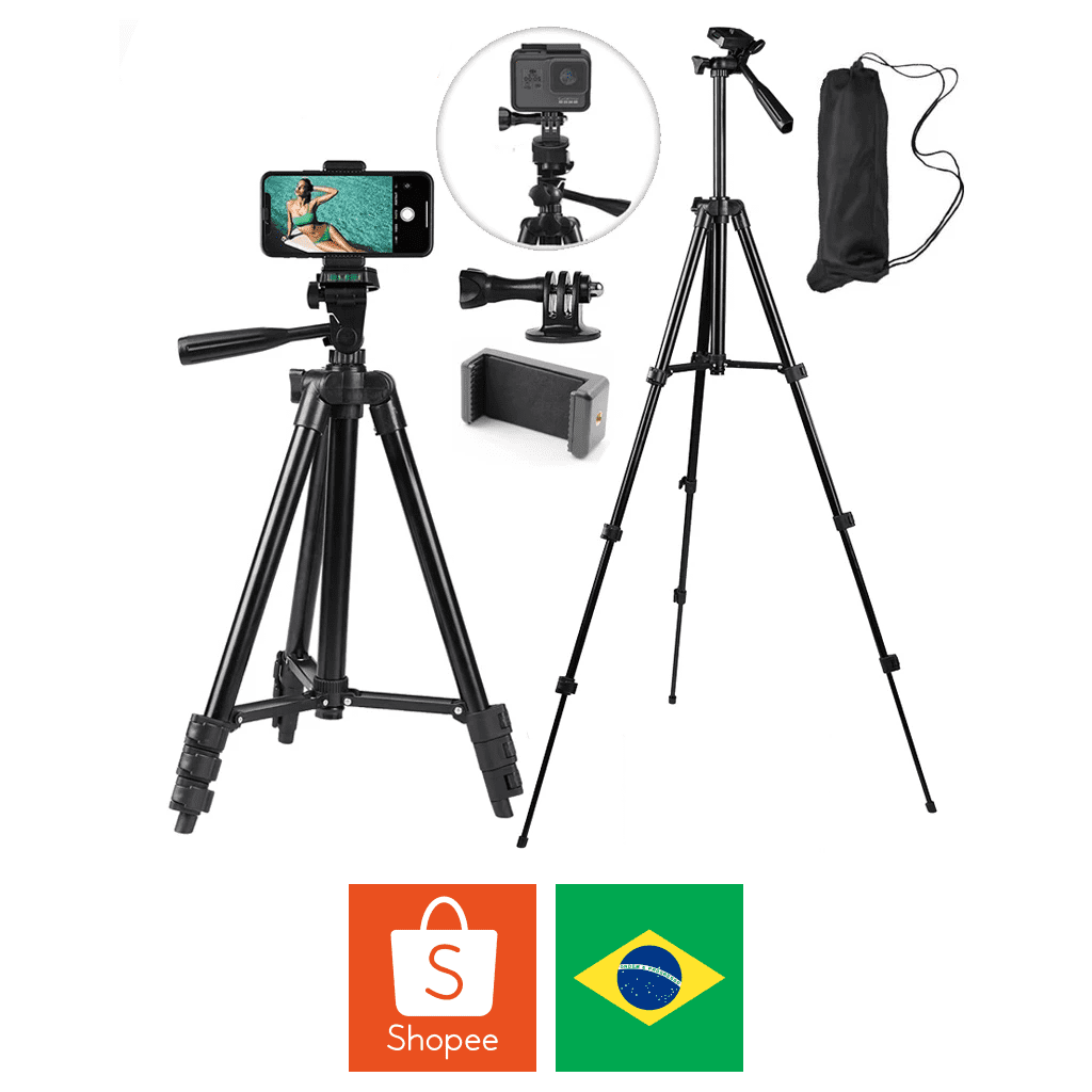 Comprar Tripé Universal Telescópico para Celular Shopee Brasil Gaszed