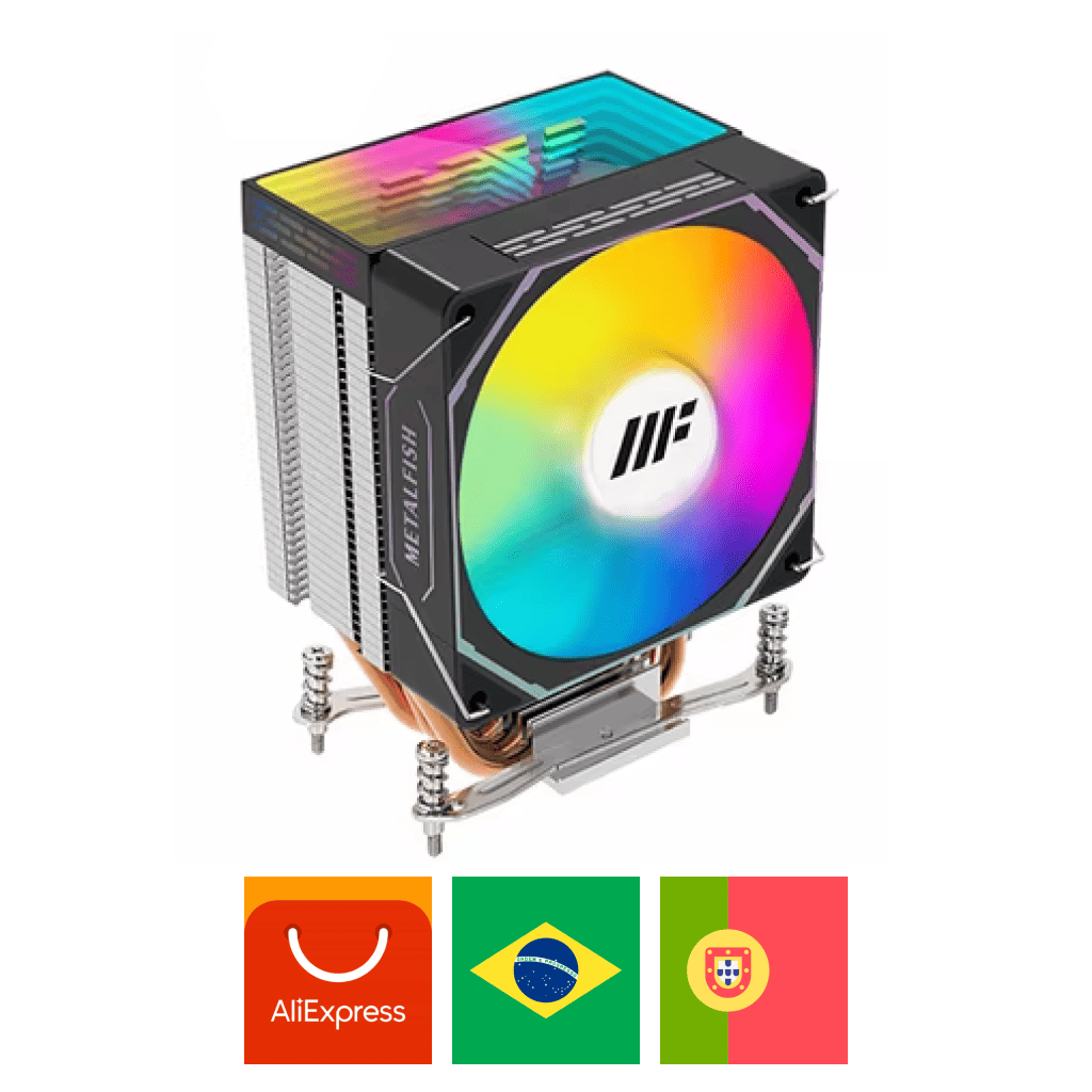 Cooler METALFISH ARGB PC Radiador Aliexpress Brasil Portugal Gaszed