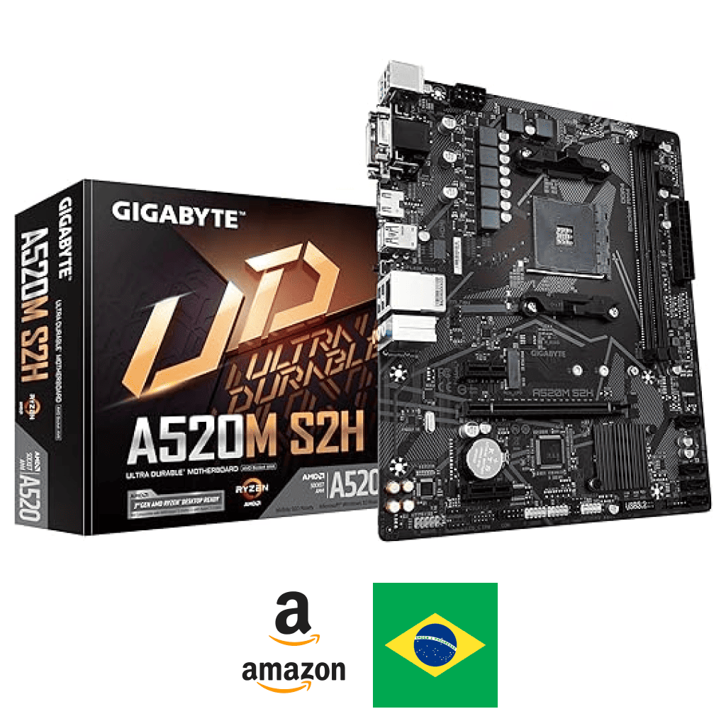 Placa Mãe Gigabyte A520M S2H DDR4 Amazon Brasail Gaszed